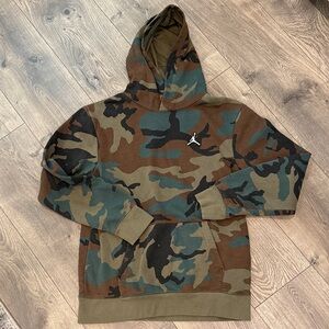 Jordan Camouflage Hoodie with Iconic Emblem